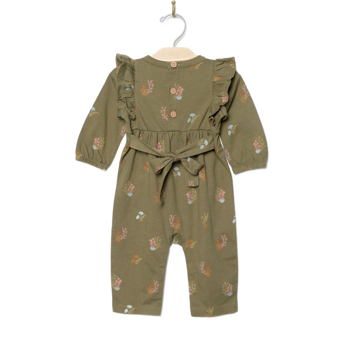 Frill Collar Romper- Lichen Mushrooms