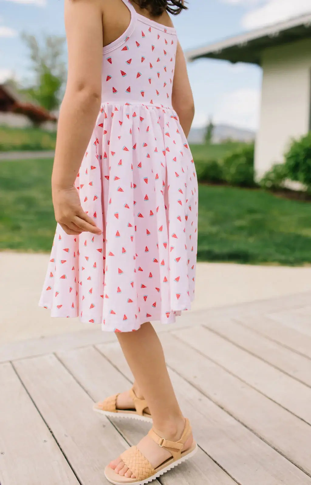 Camila Dress in Watermelon | Girls Twirl Dress