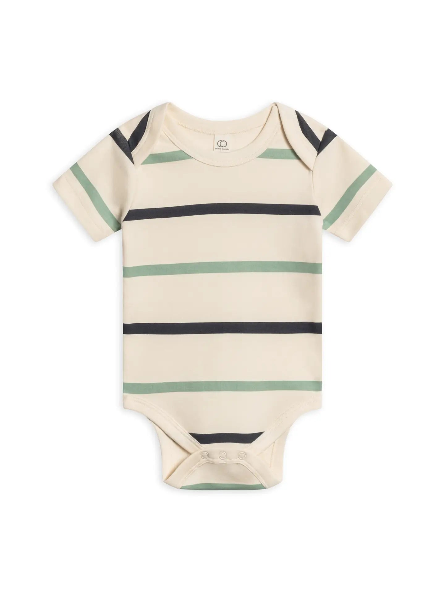 Organic Baby Afton Bodysuit - Aldo Stripe / Navy + Jade