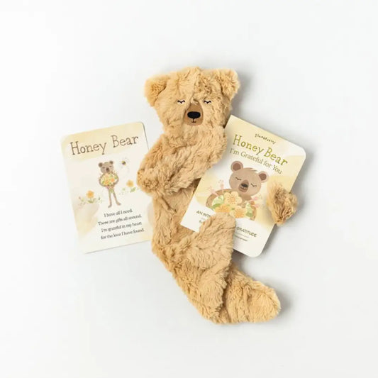 Honey Bear Snuggler + Intro Book - Gratitude - Lulie