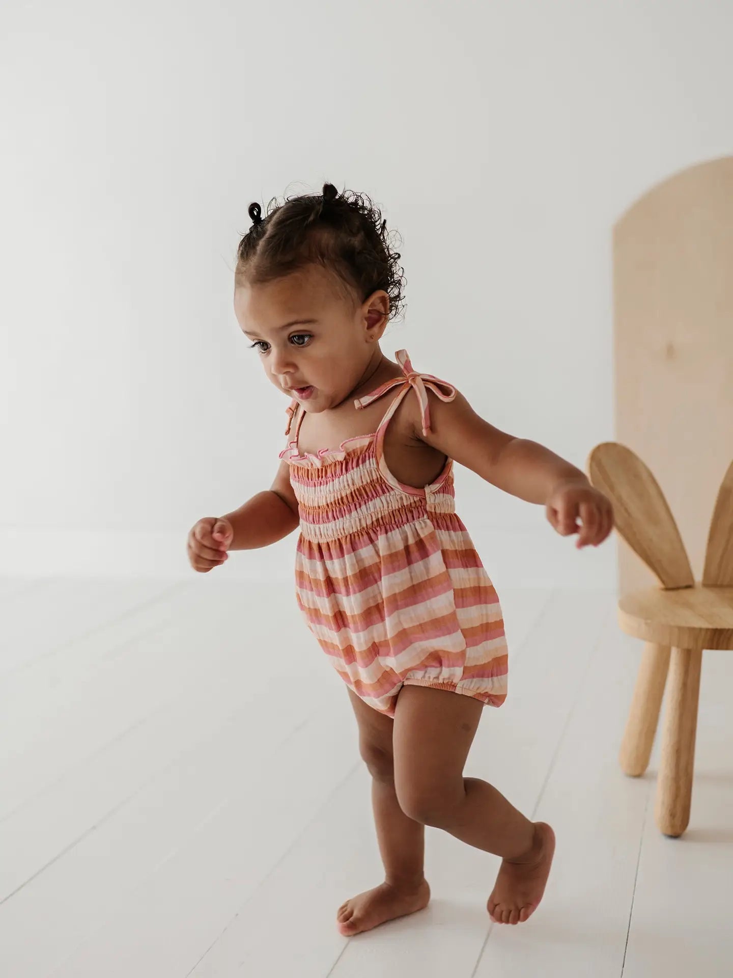 Baby Tie-Smocked Bodysuit