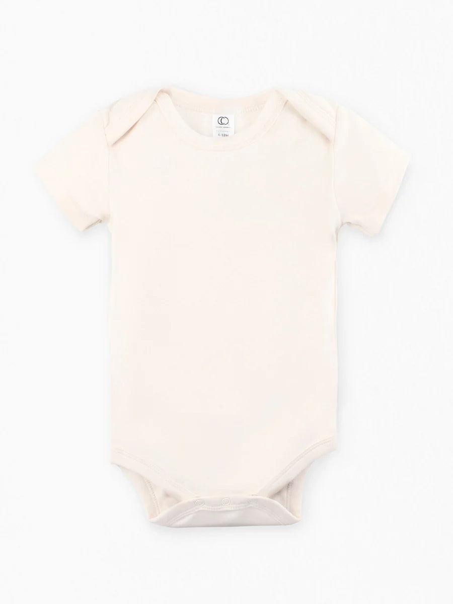Short Sleeve Bodysuit- Natural