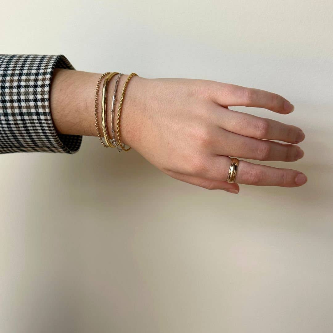 Gold Rope Chain Bracelet