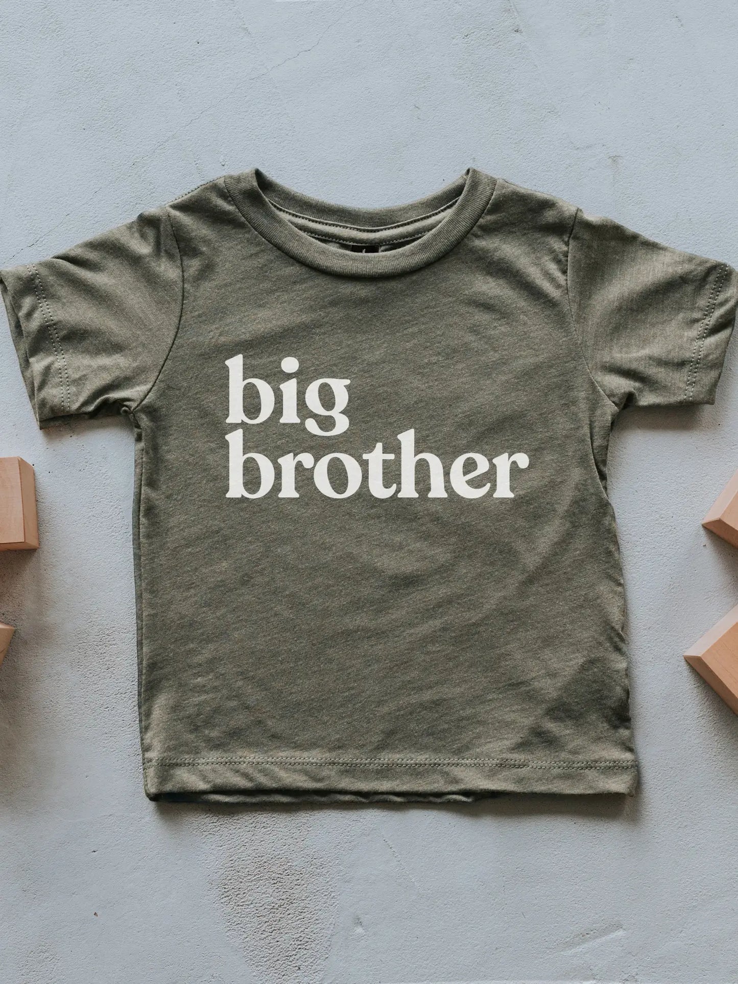 Big Brother Kids Tee- Olive - Lulie