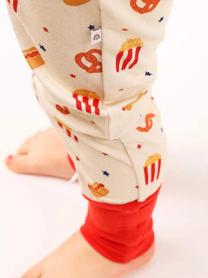 Here For the Snacks Foodie Bamboo Convertible Baby Pajamas