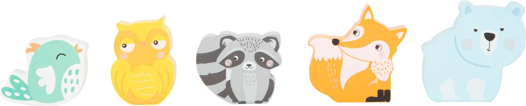 Small Foot Wooden Toys Pastel Animals Stacking Tower