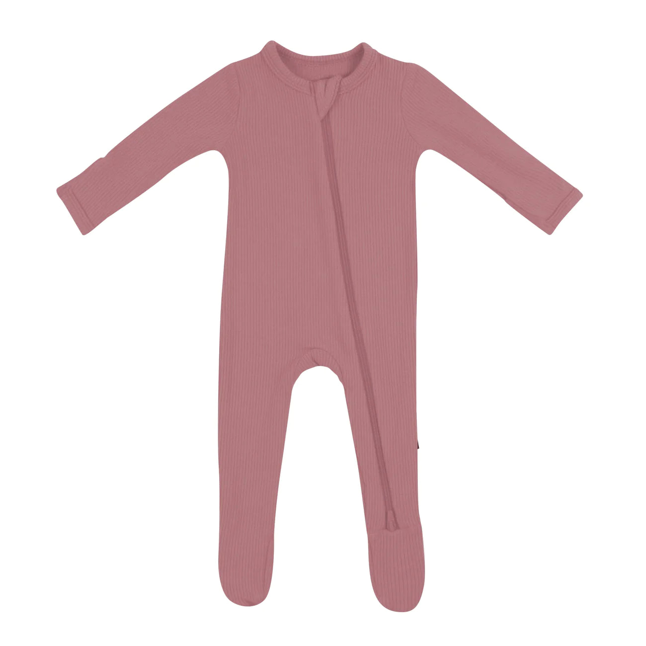 Zippered Footie - Dusty Rose