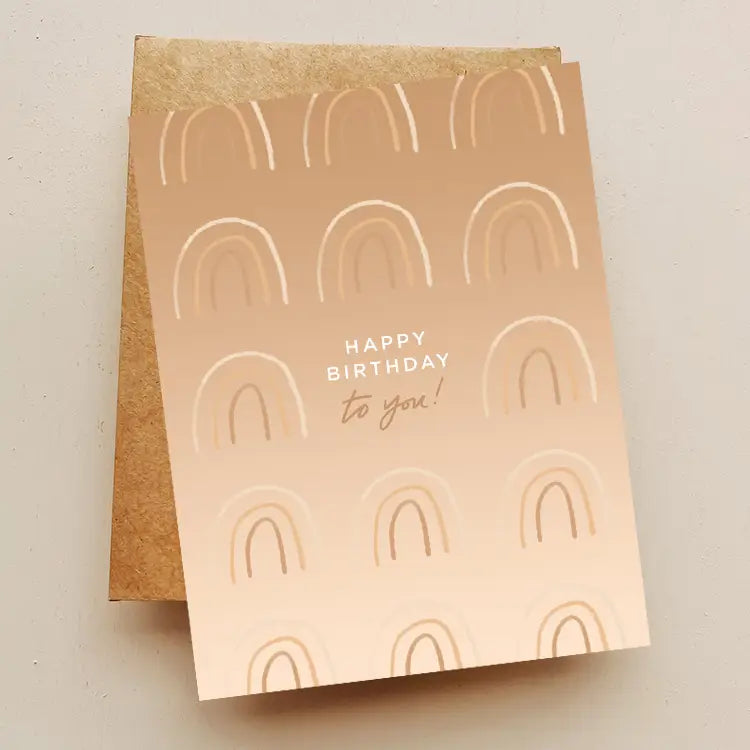 Rainbow Happy Birthday Card