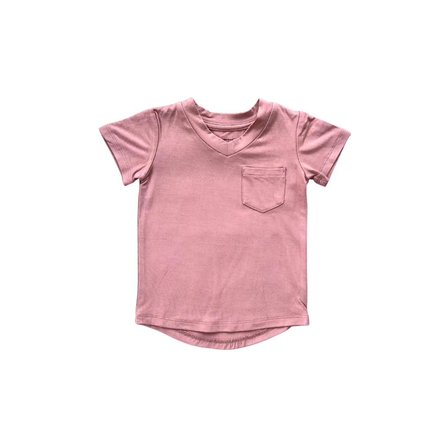 Kid's V-Neck Pocket Tee- Burlwood