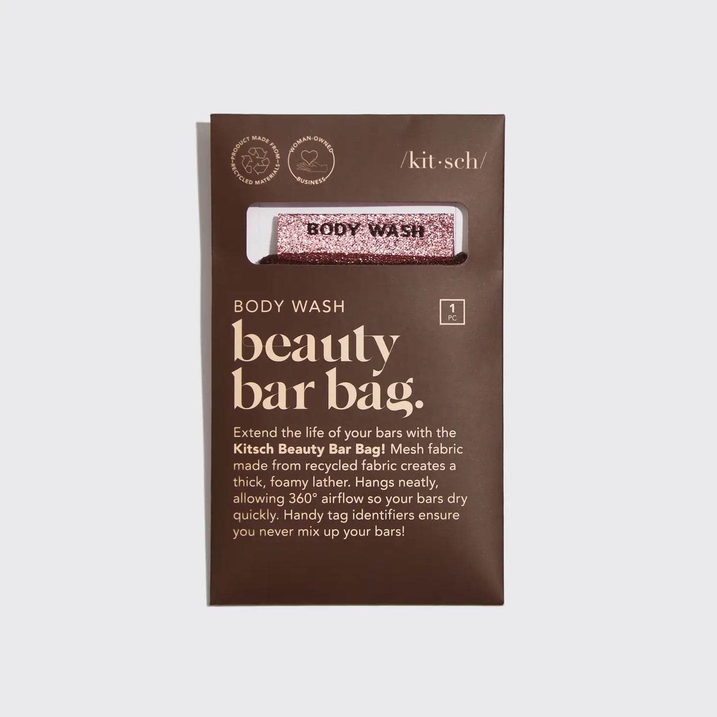 Body Wash Beauty Bar Bag- Chocolate - Lulie