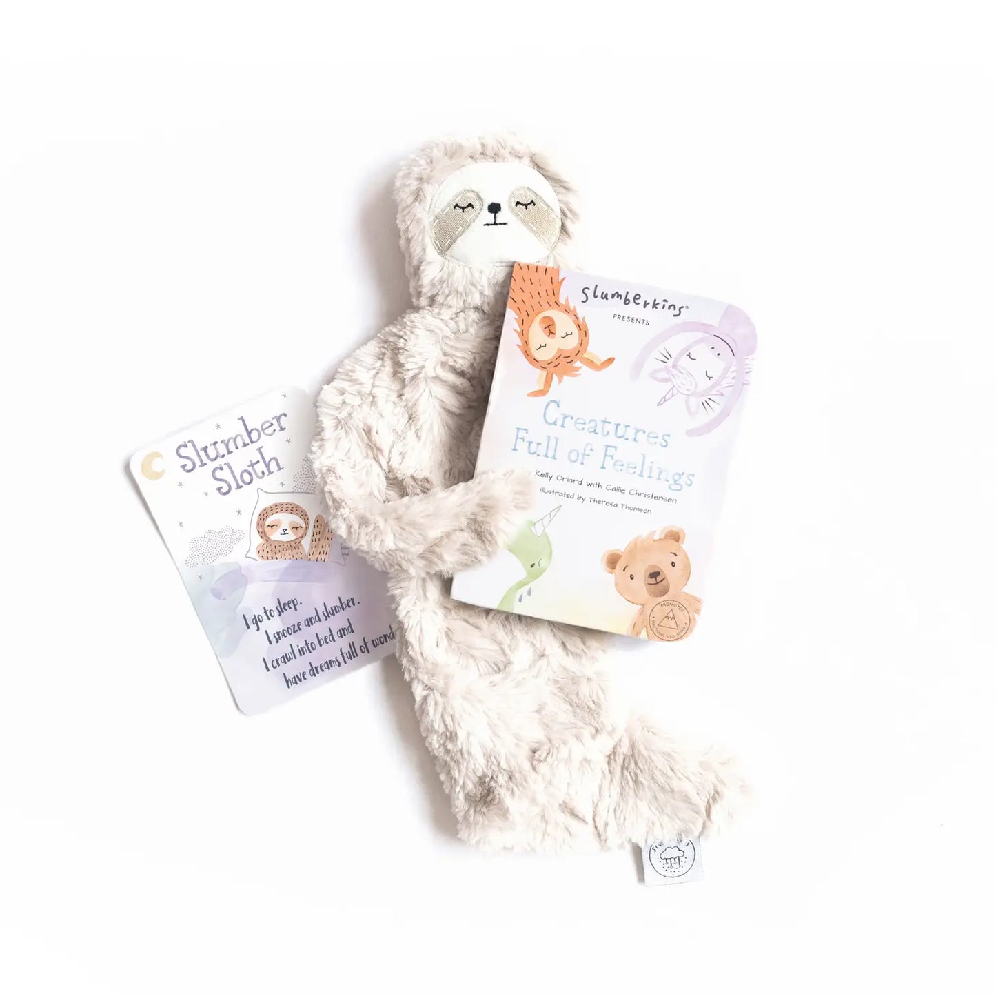 Sloth Snuggler + Creatures Full of Feels Book - Lulie