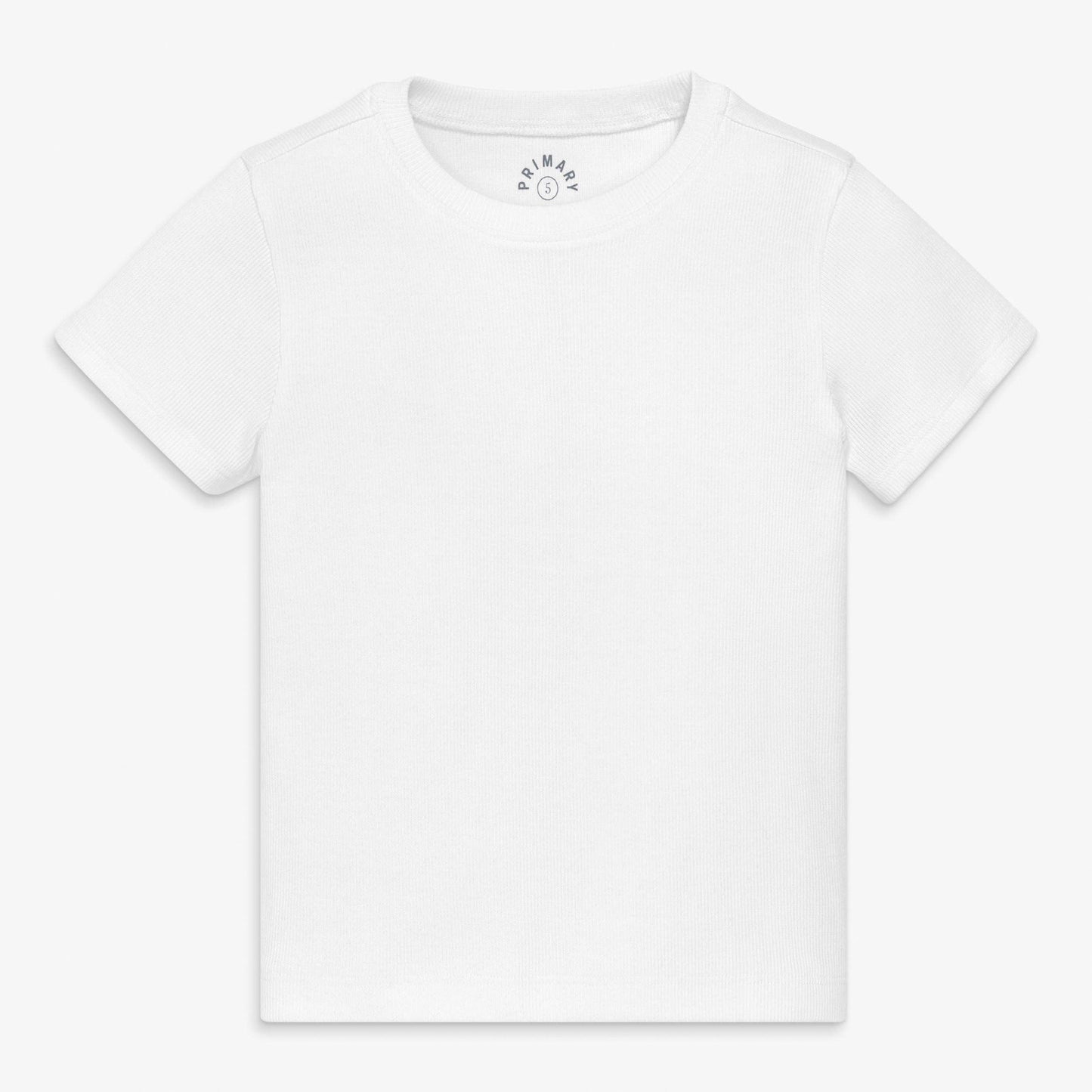 Rib Tee- White