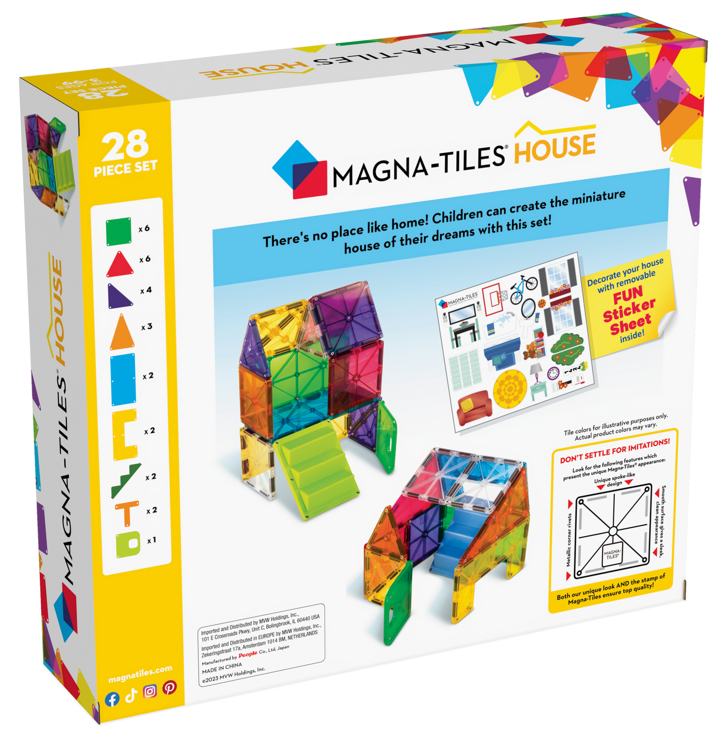 Magna-Tiles House 28-Piece Set