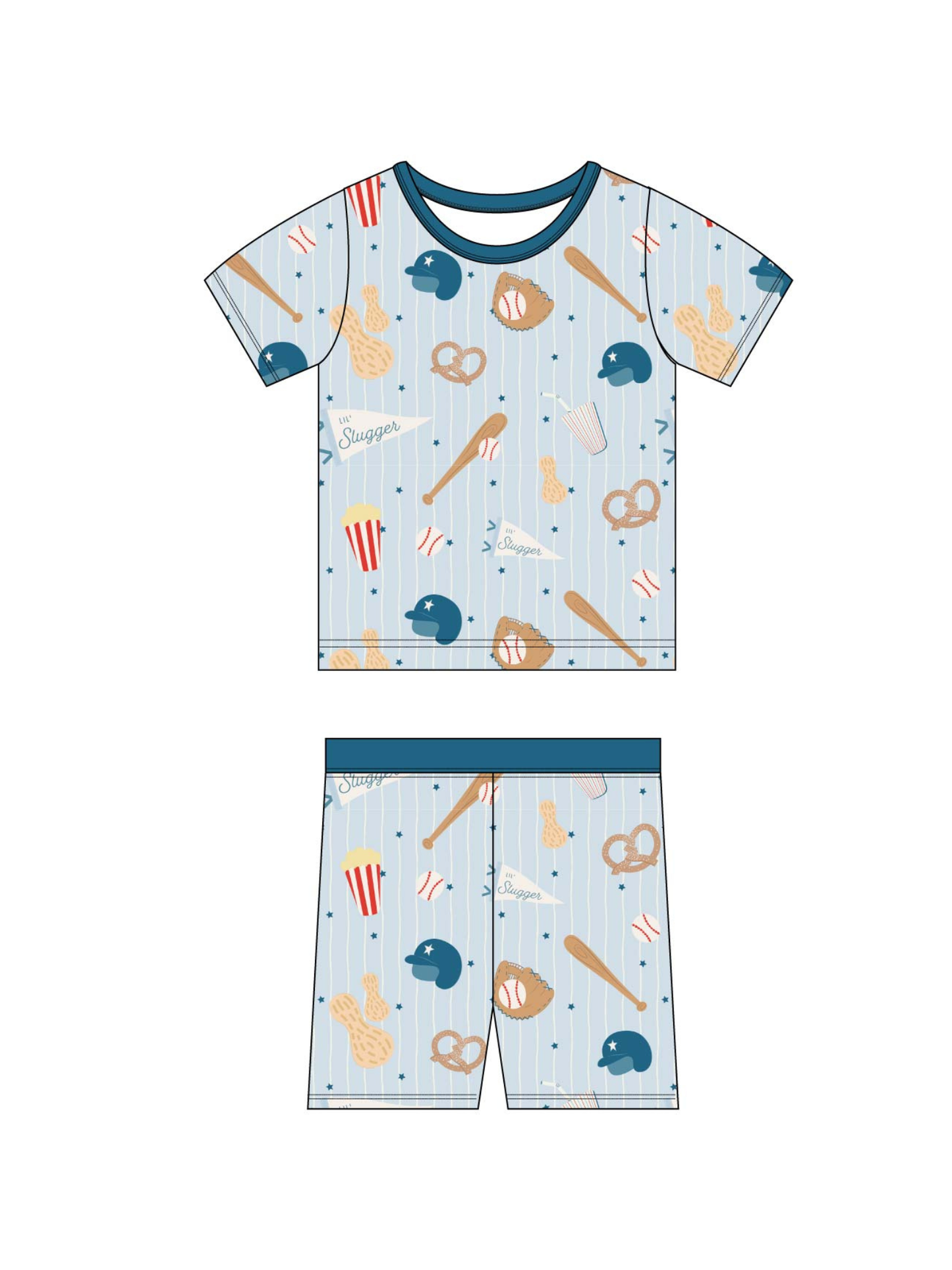 Home Run Short Bamboo Set