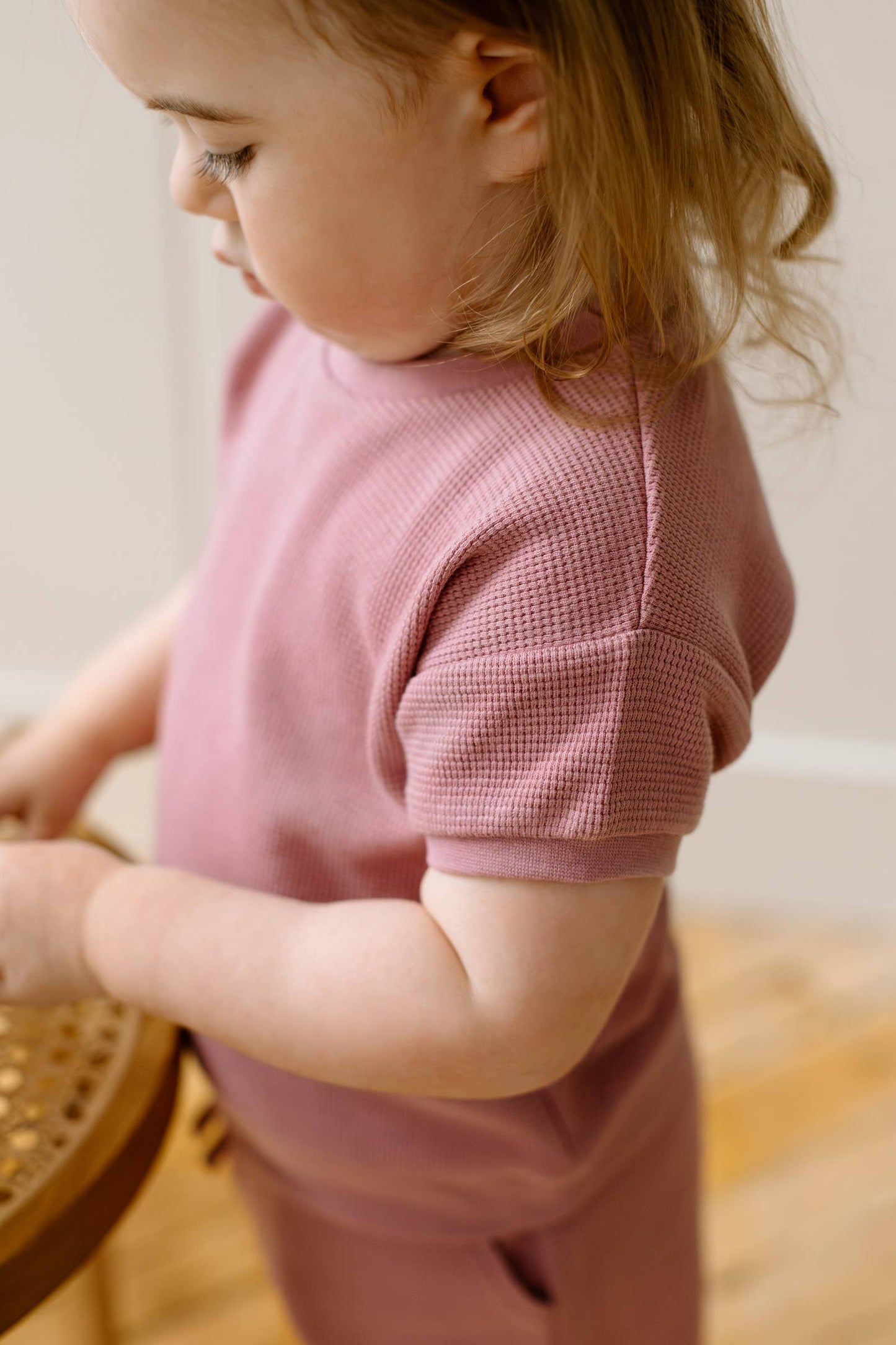 Organic Baby & Kids Ali Waffle Tee - Punch