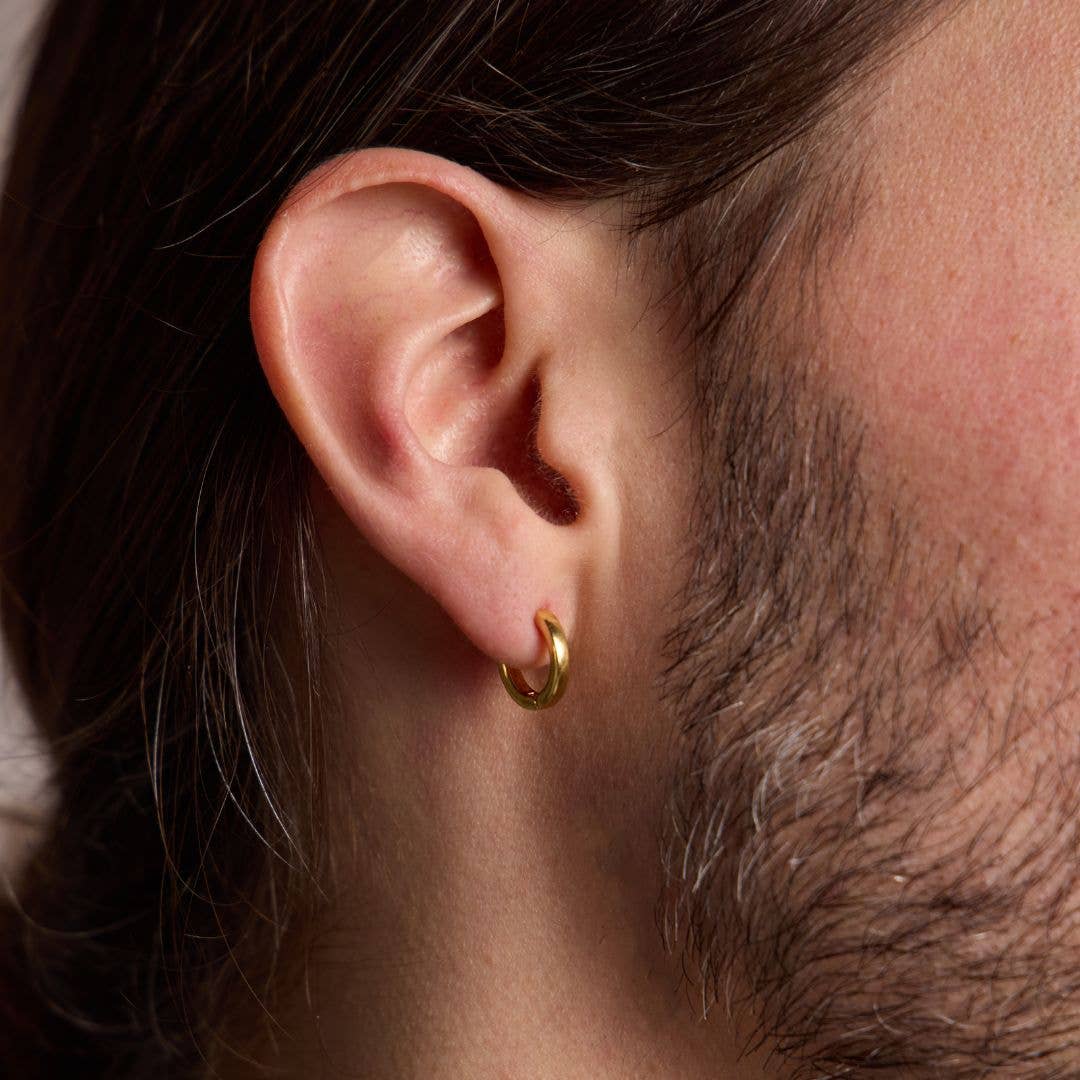 Gold Waterproof Essential Huggie Earrings