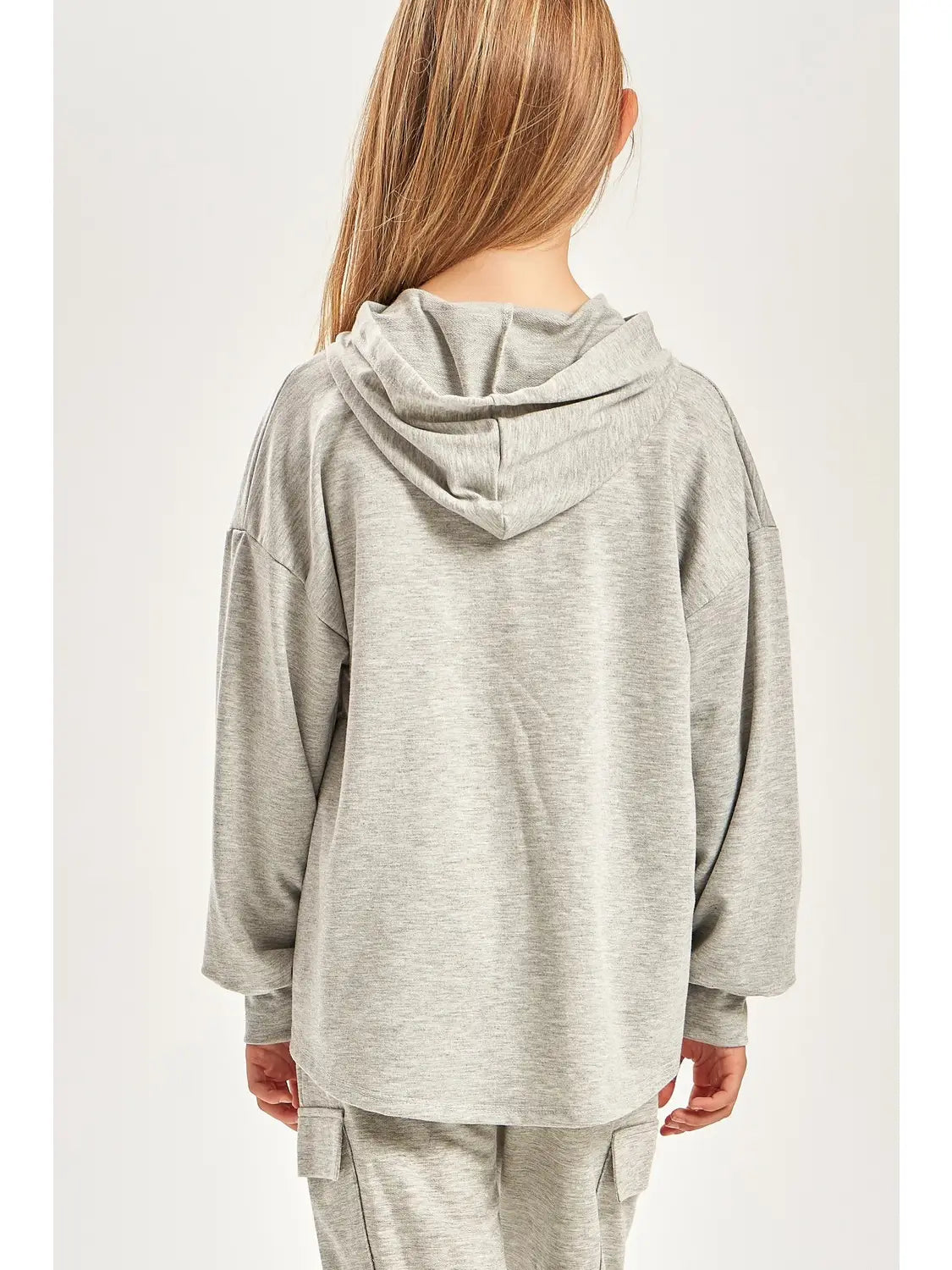 French Terry Hoodie- Grey