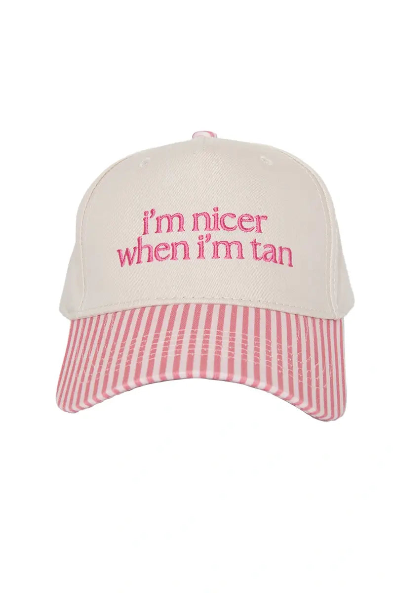 I'm Nicer When I'm Tan Vintage Hat