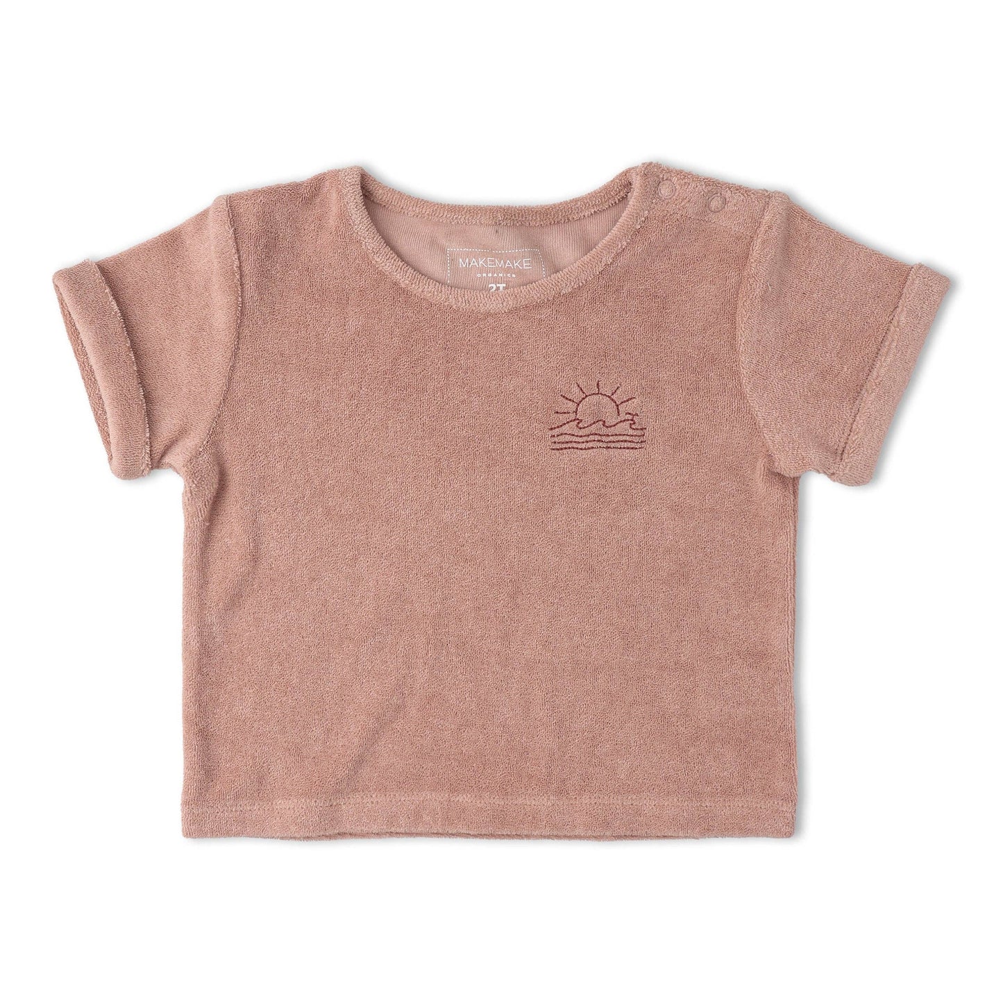 Organic Terry Tee & Shorts Set - Clay