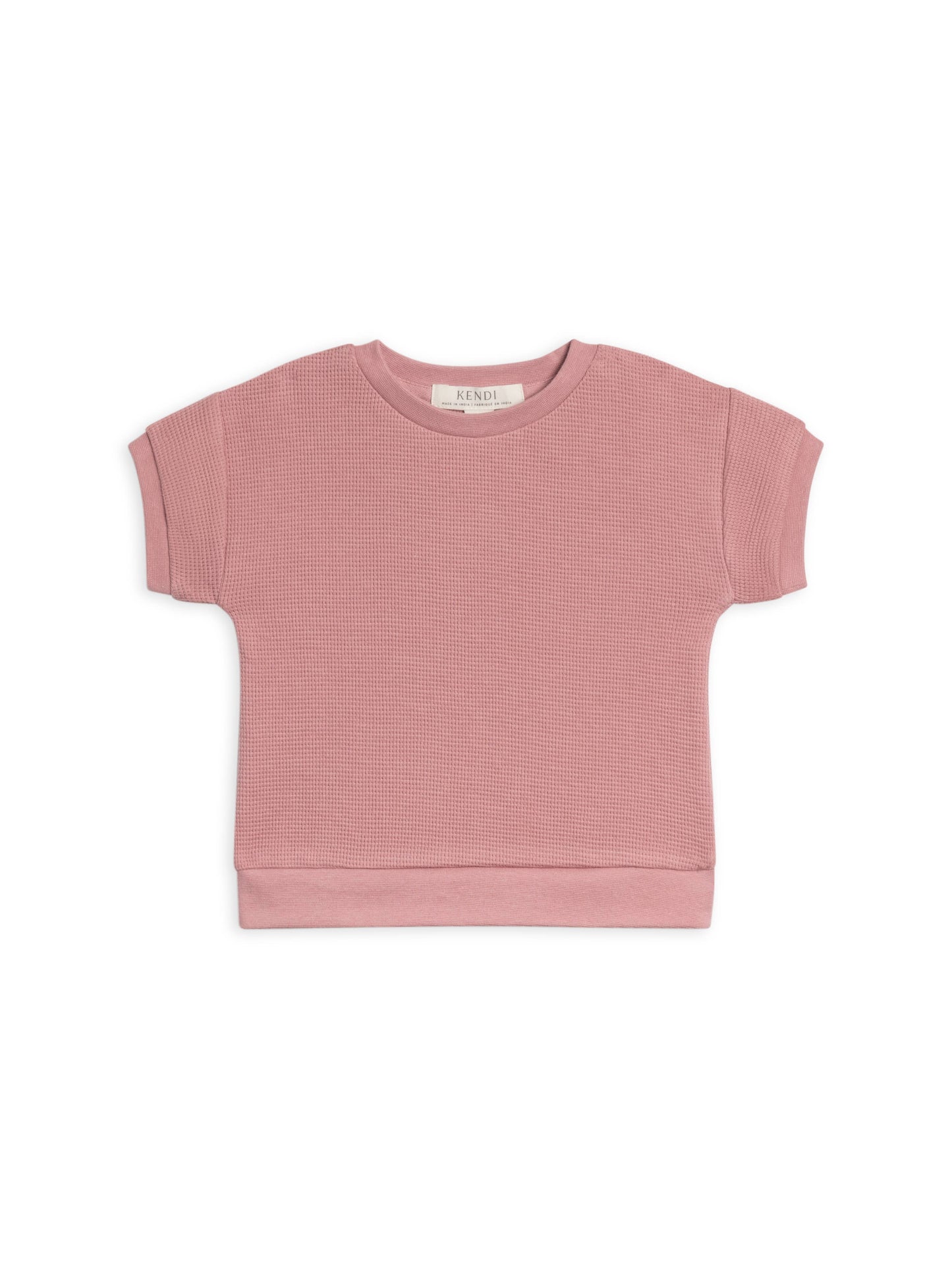 Organic Baby & Kids Ali Waffle Tee - Punch