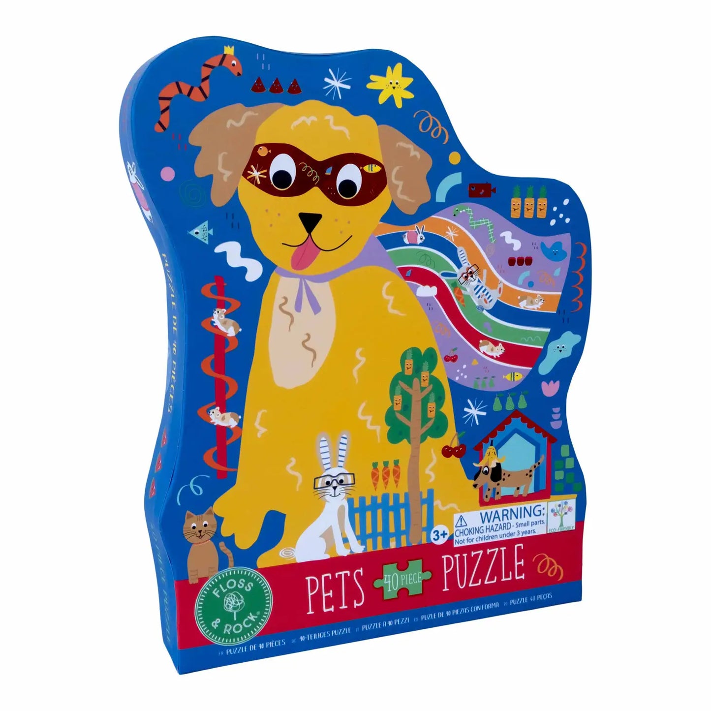 Pets 40pc "Super Dog" Shaped Jigsaw with Shaped Box - Lulie