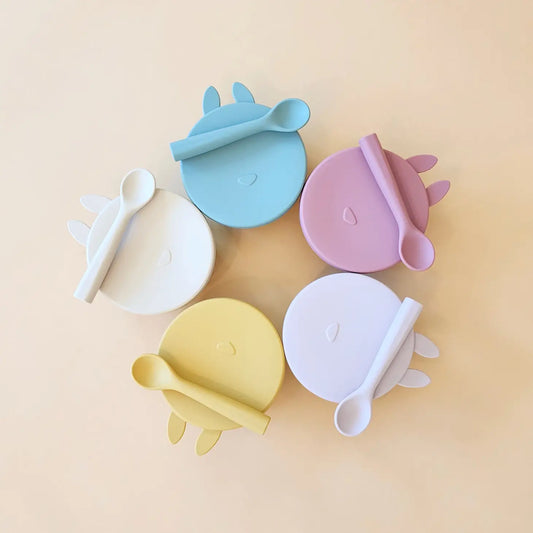 Bunny Suction Bowl + Spoon - Lulie