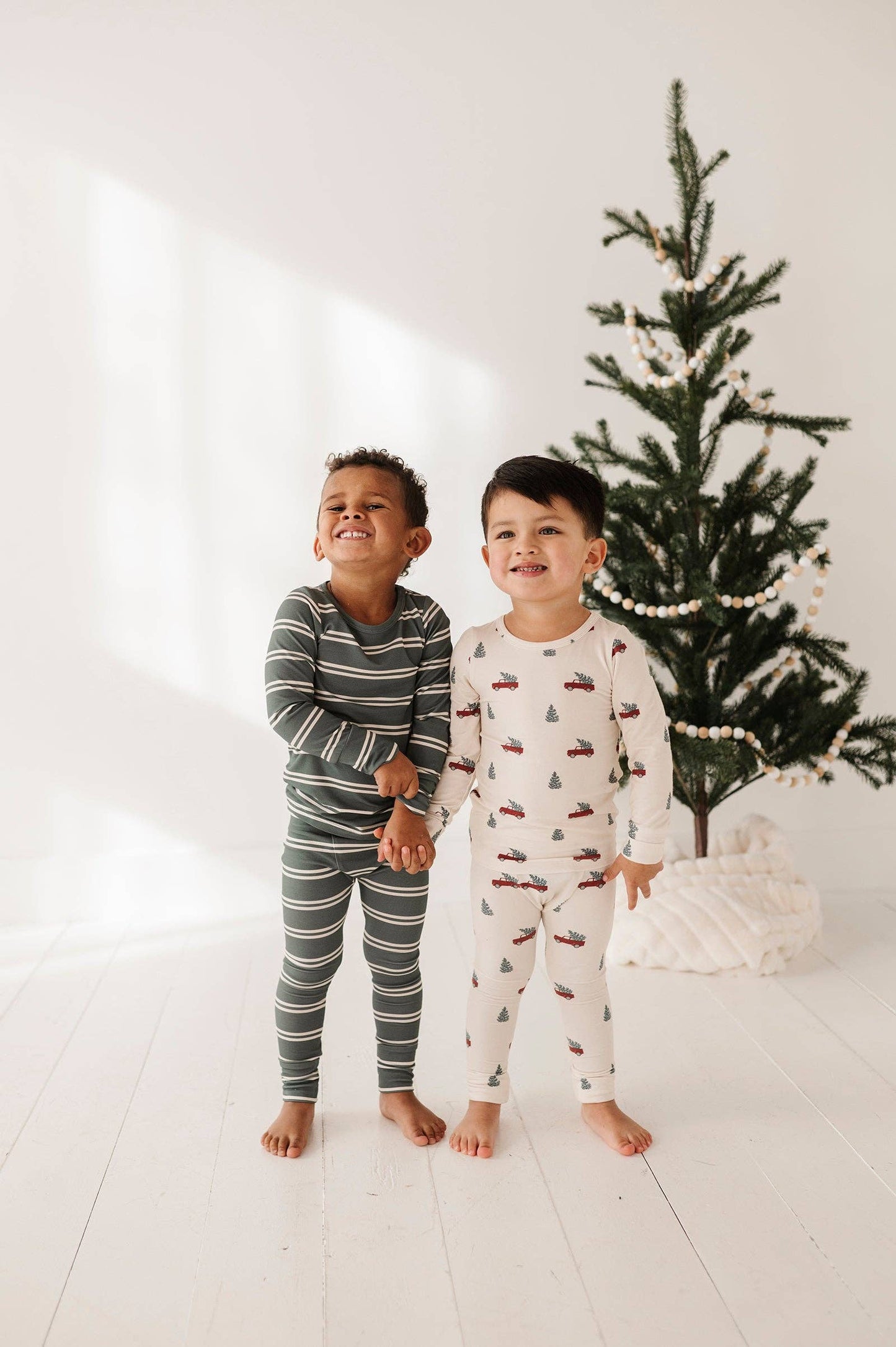 Bamboo Two Piece Set- Pine Stripe