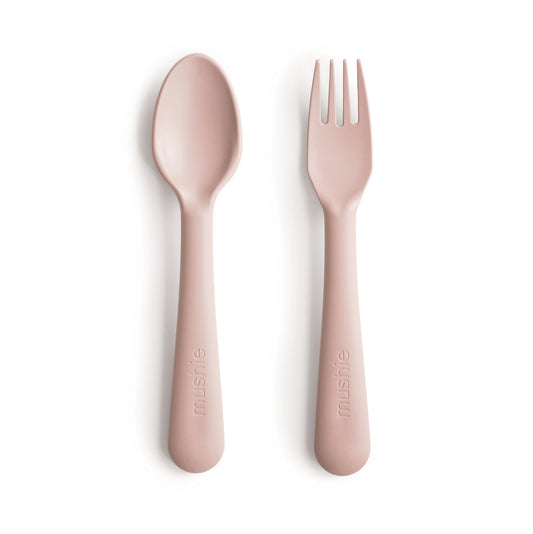 Fork and Spoon Set- Blush - Lulie