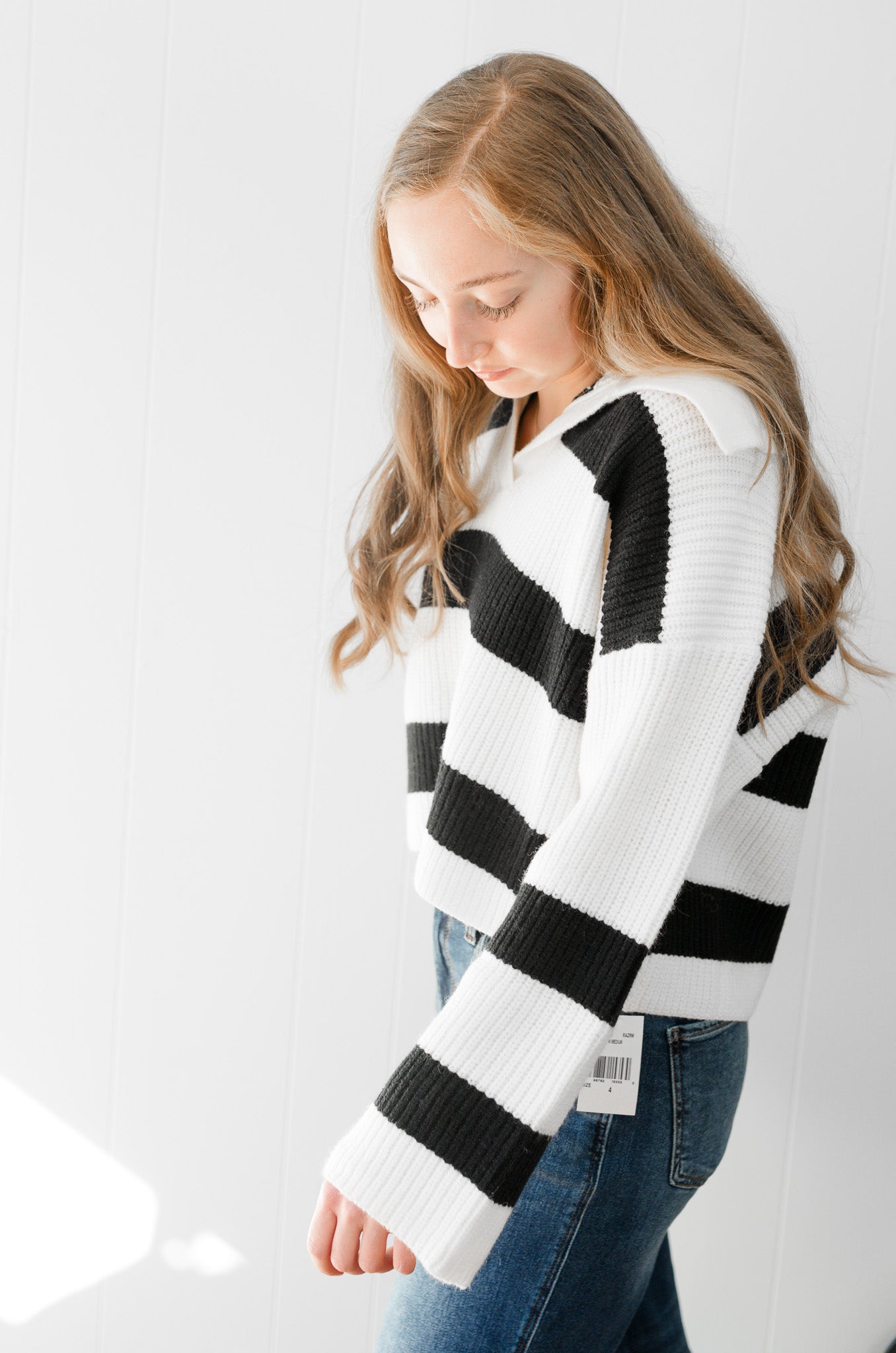 Stripe Drop Shoulder Sweater