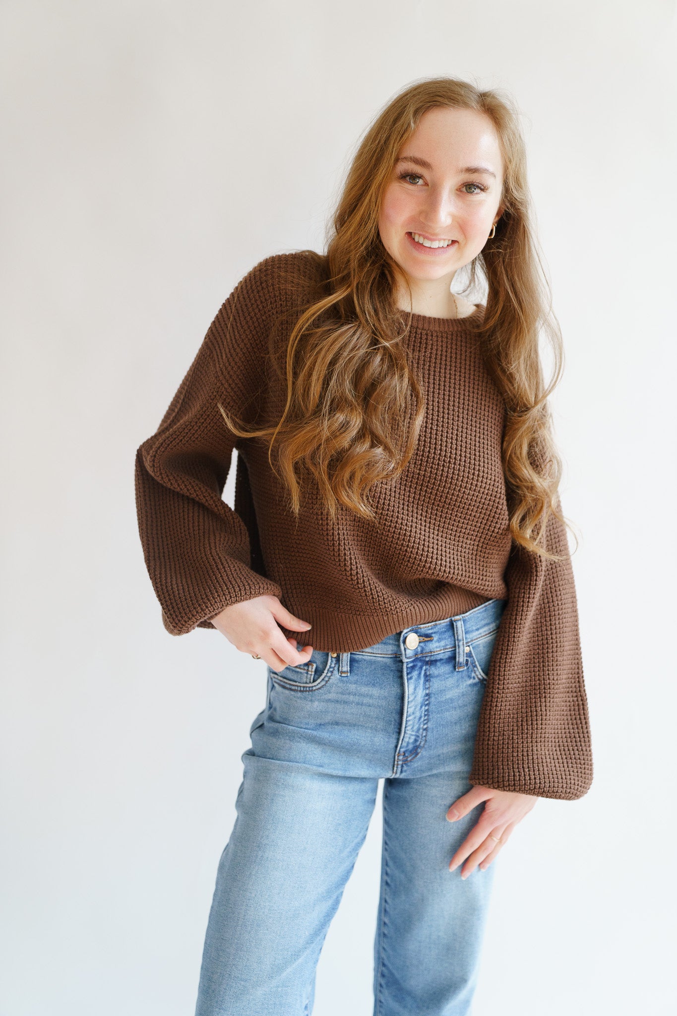 Classic Knit Jumper- Chocolate