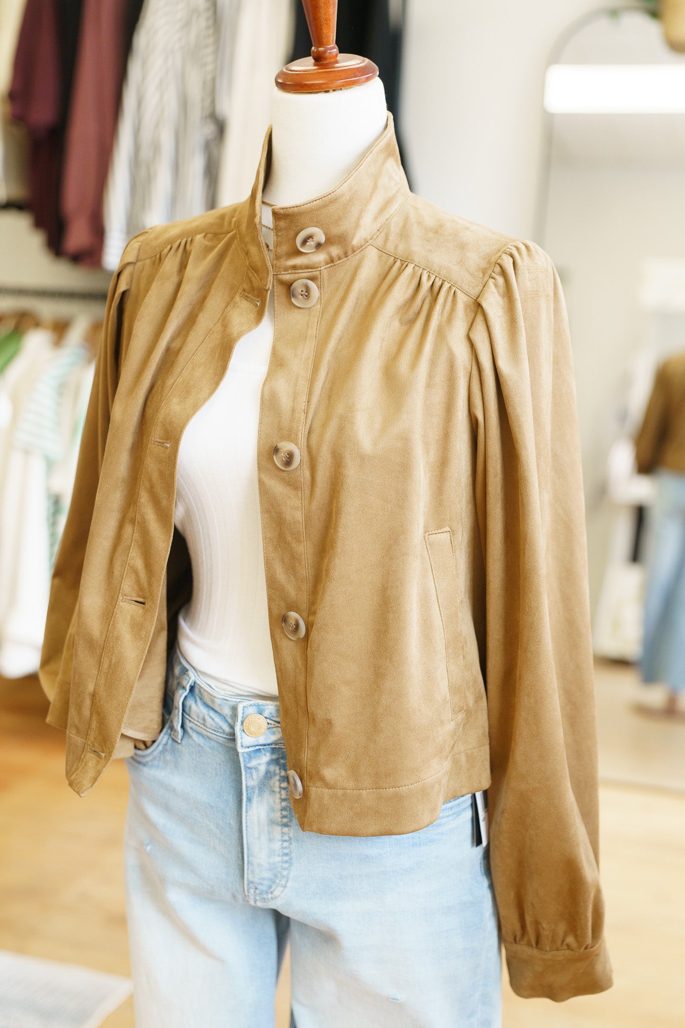 Charlotte Suede Jacket- Cartouche