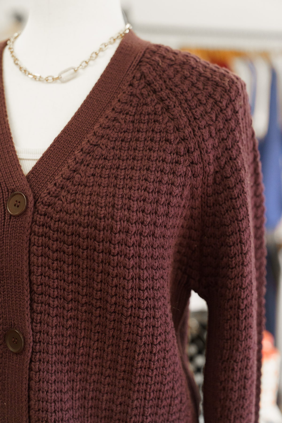 Gian Cardigan- Plum