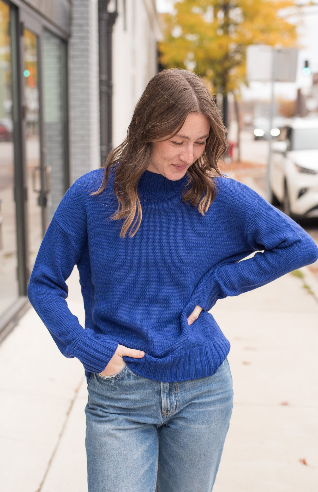 Sola Turtleneck- Cobalt