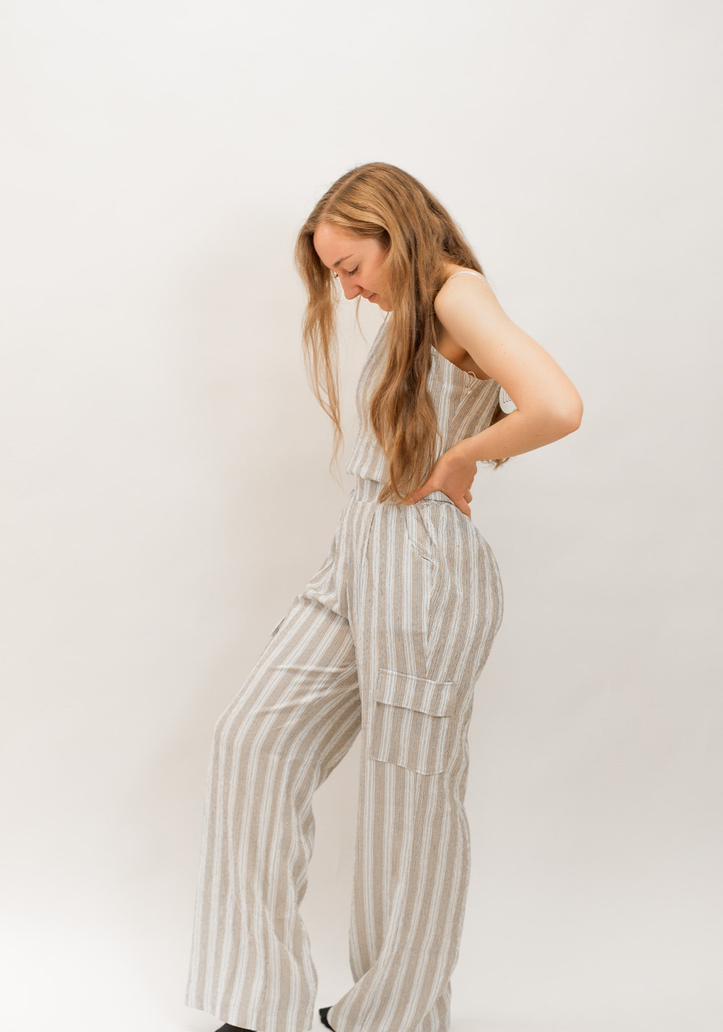 Coastal Stripe Cargo Pant