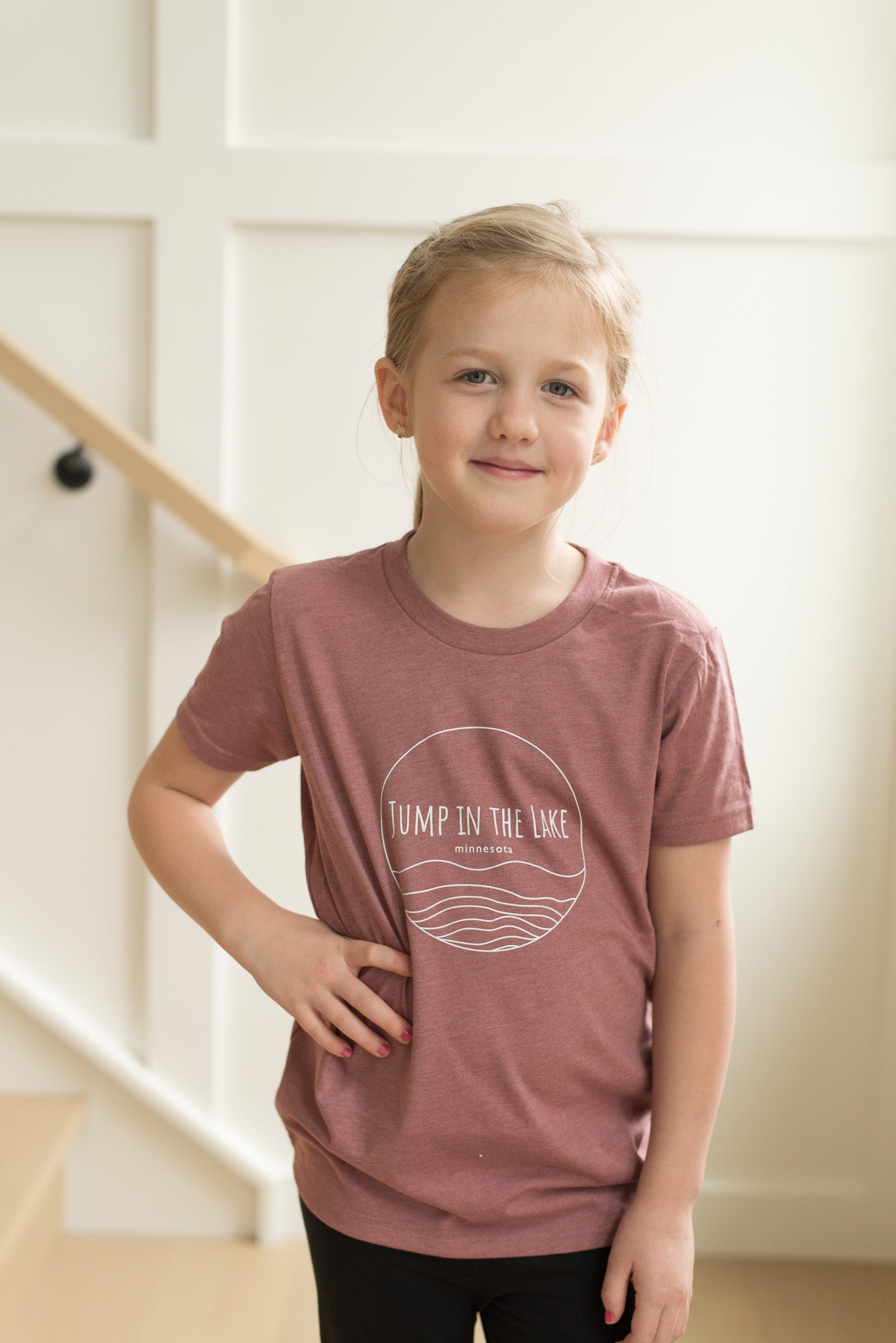 Jump in the Lake Tee- Heather Mauve
