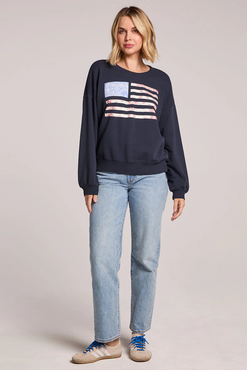 Flag Adornment Long Sleeve
