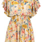Lana Flutter Sleeve Dress- Watercolor - Lulie