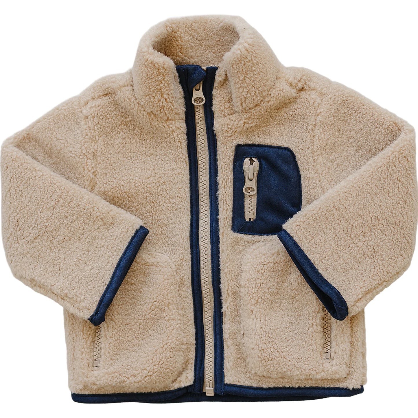 Mebie Baby Sherpa Zip-Up Jacket