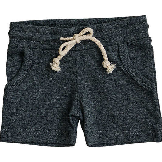 Charcoal Pocket Cotton Shorts - Lulie