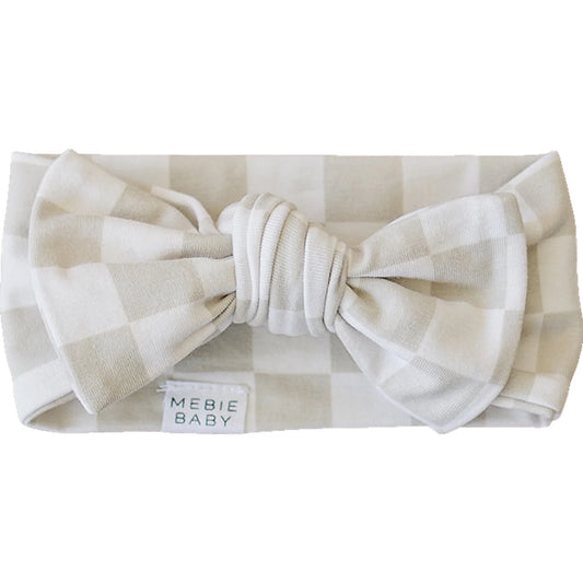 Head Wrap- Taupe Checkered - Lulie