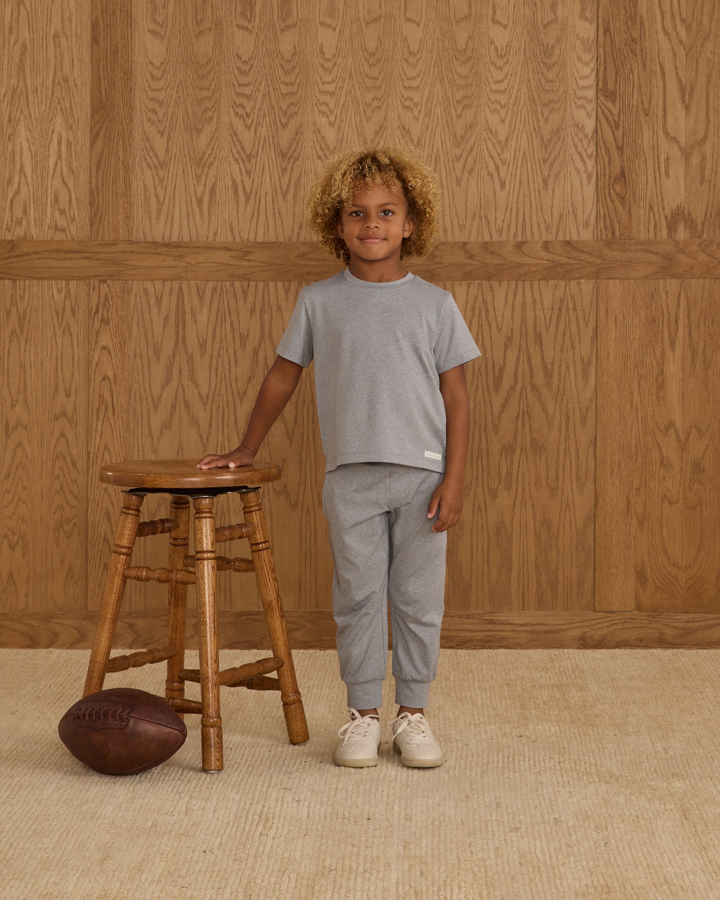 Century Tech Jogger- Heathered Dusty Blue