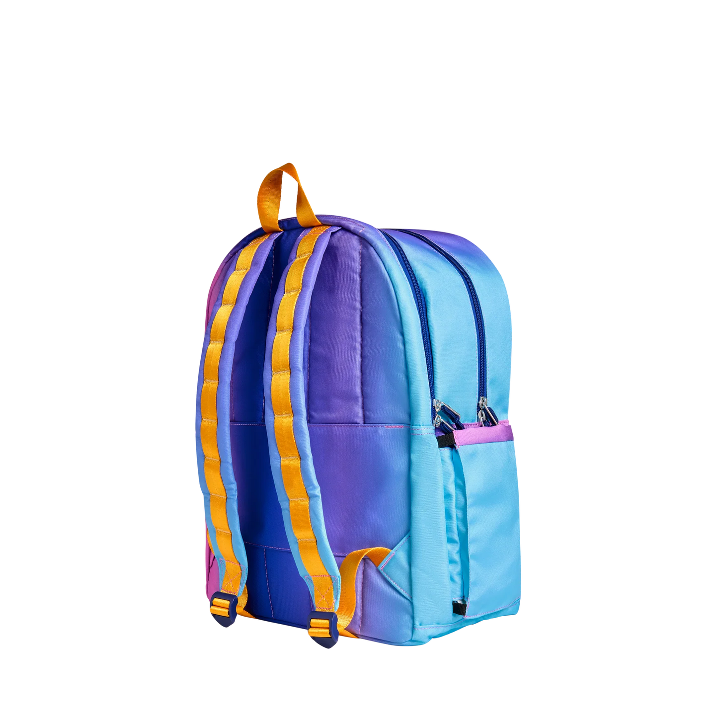 Kane Double Pocket Large Backpack- Blue/Pink Gradient