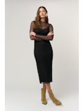 Shibon Layered Mesh Dress