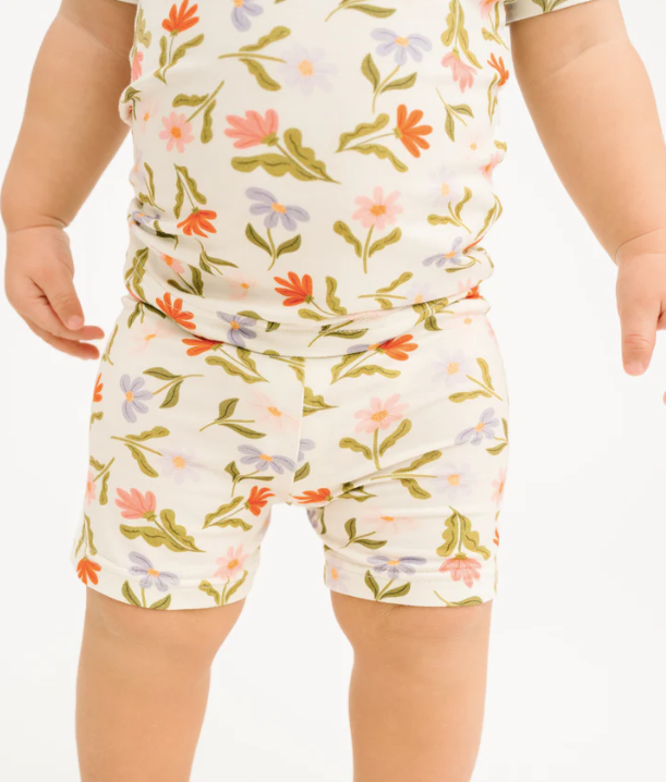 Daisy Daydream Bamboo Shorts Set