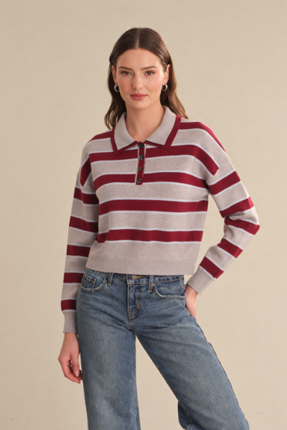 Vera Rugby Stripe Pullover