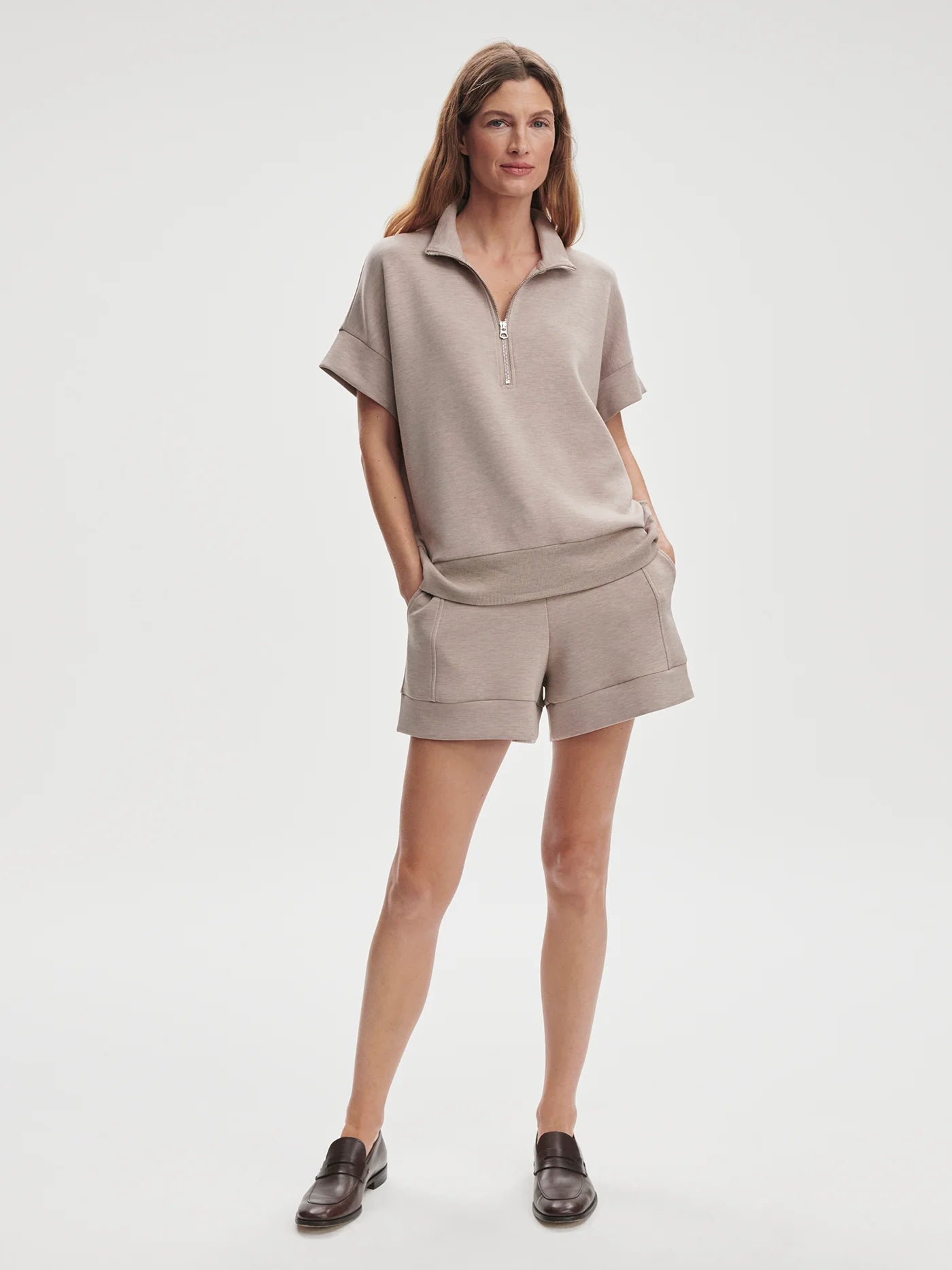 Ollie High Rise Short 3.5- Taupe Marl