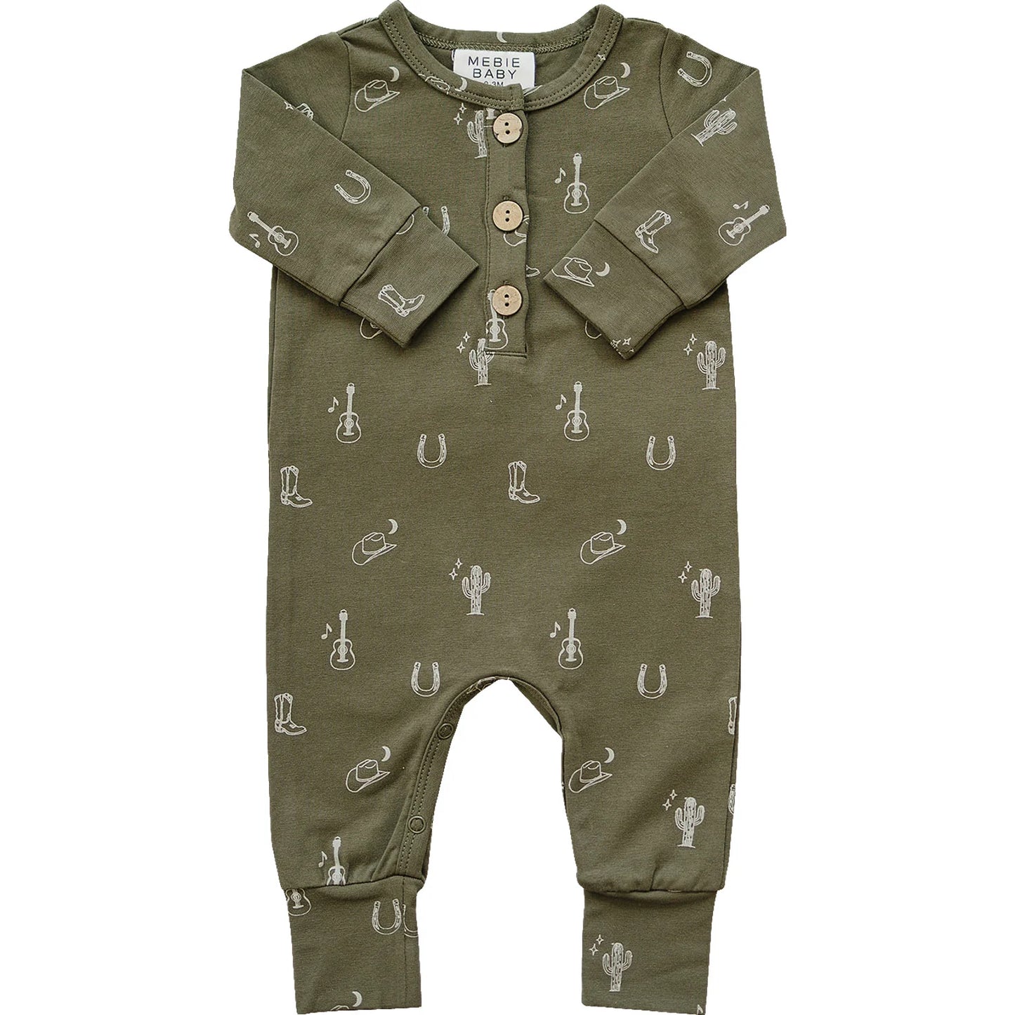 Nashville Long Sleeve Button Romper