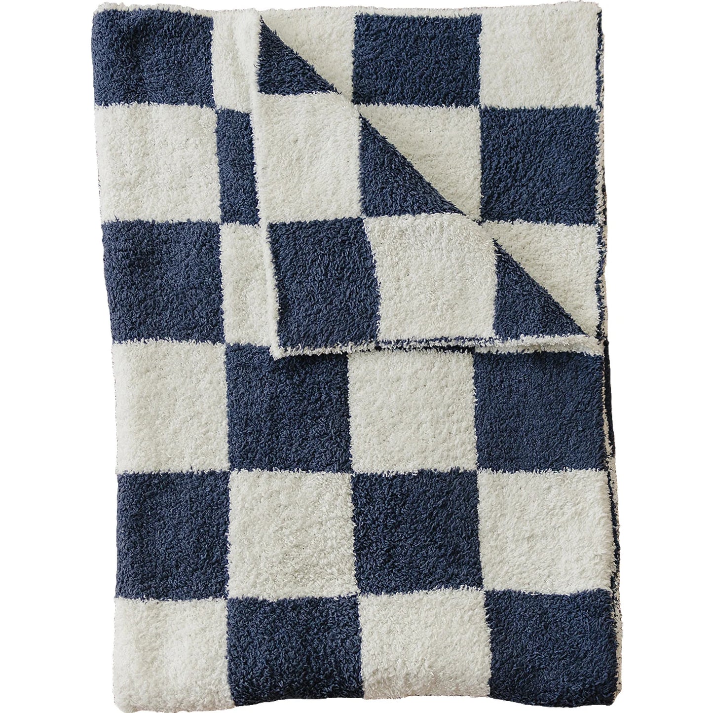 Navy Checkered Plush Lovey