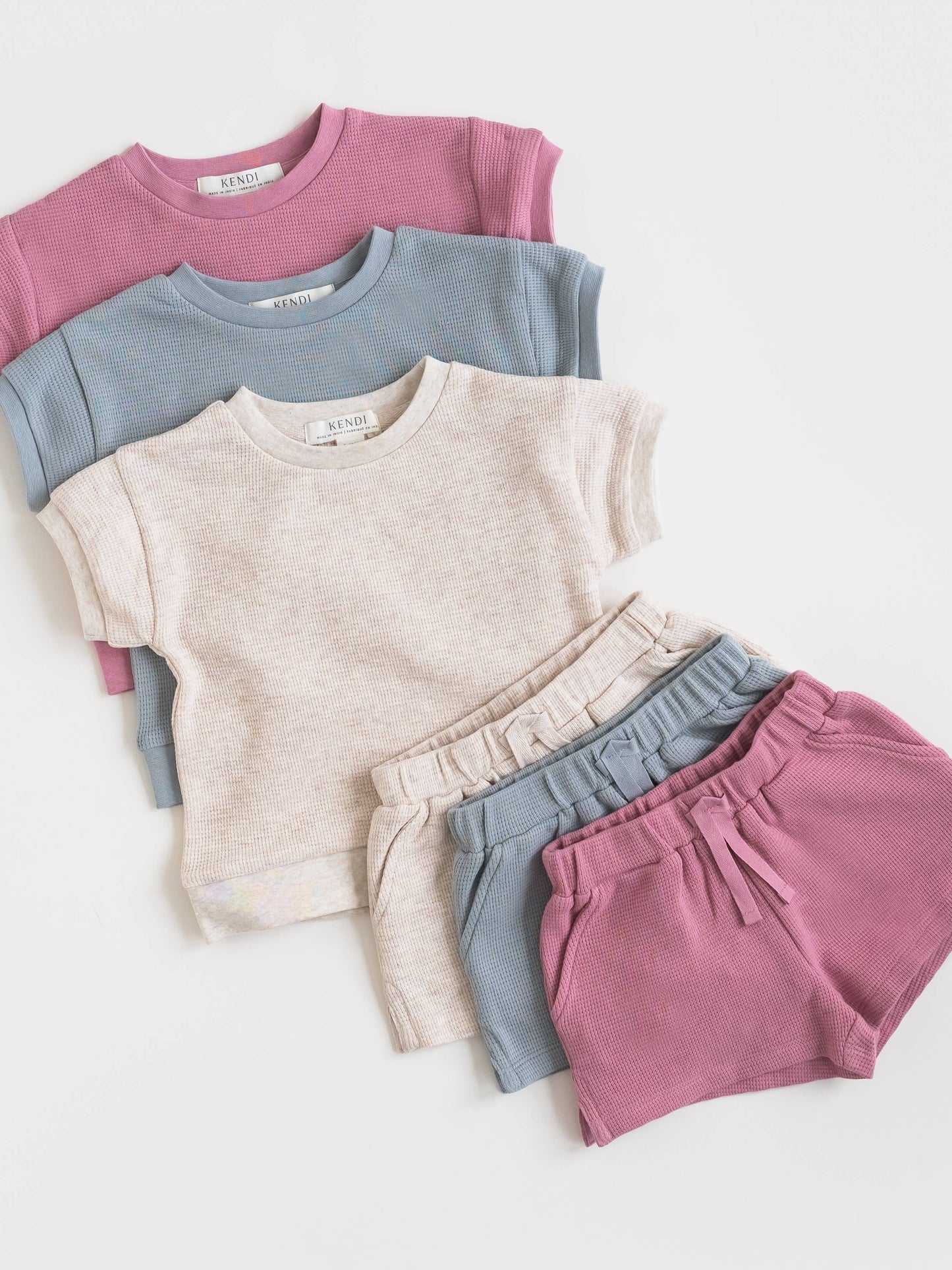 Organic Baby & Kids Ali Waffle Tee - Punch