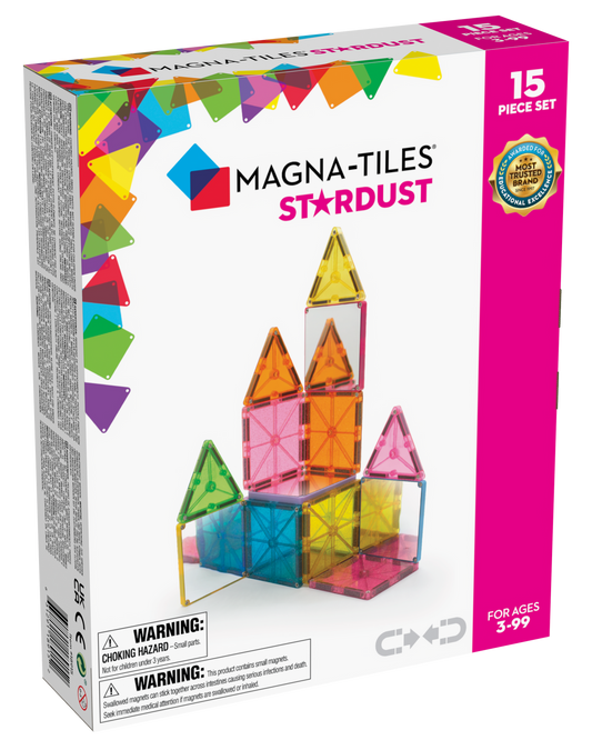 Magna-Tiles Stardust 15-Piece Set
